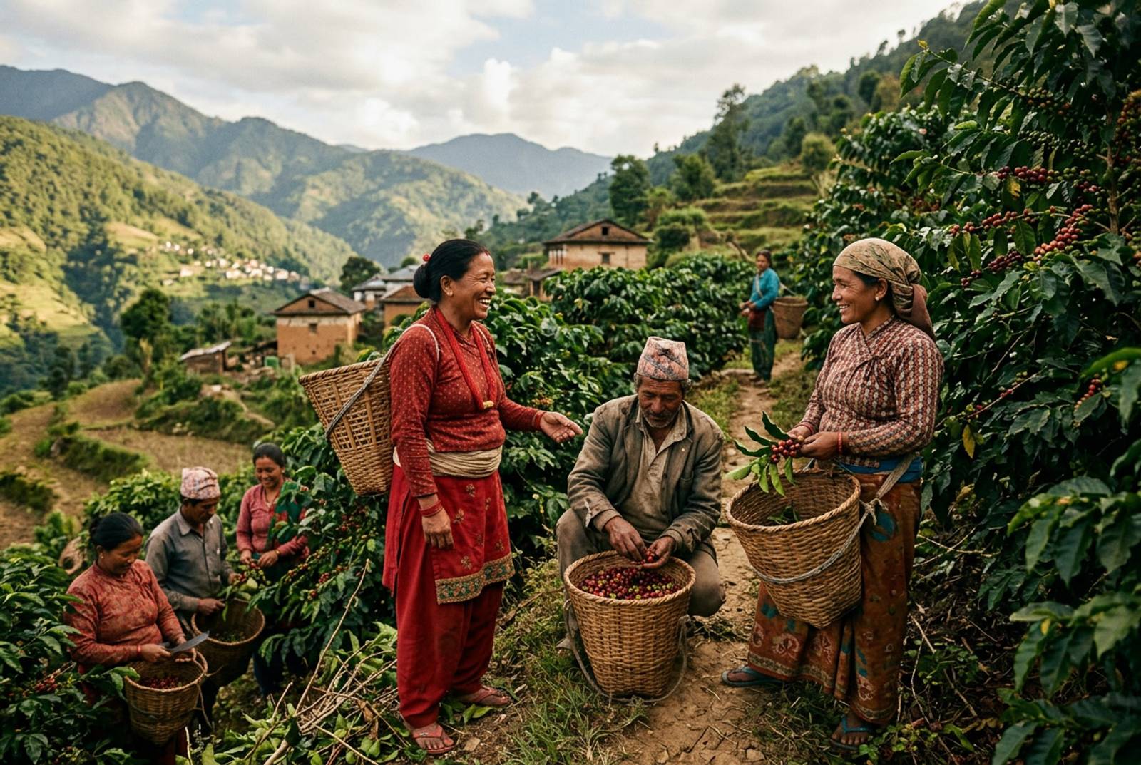 Nepali coffee farmers community
